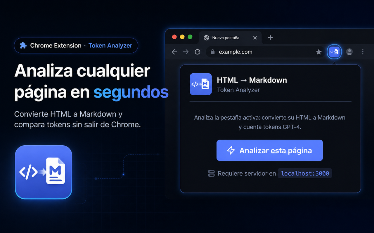 HTML → Markdown: analiza cualquier página en segundos (hero)